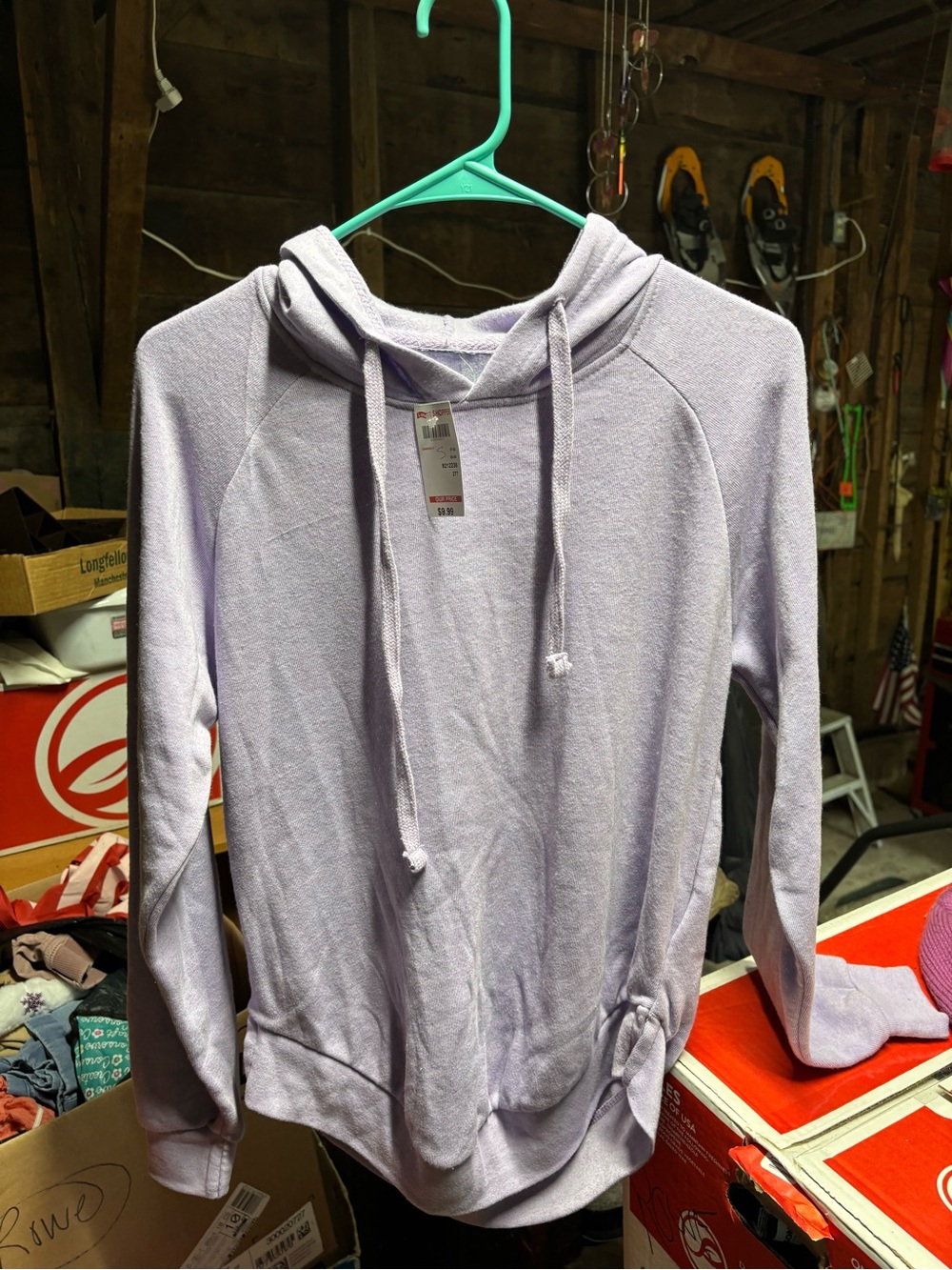 Lavender Crewneck Pullover Hoodie Sweater for Women